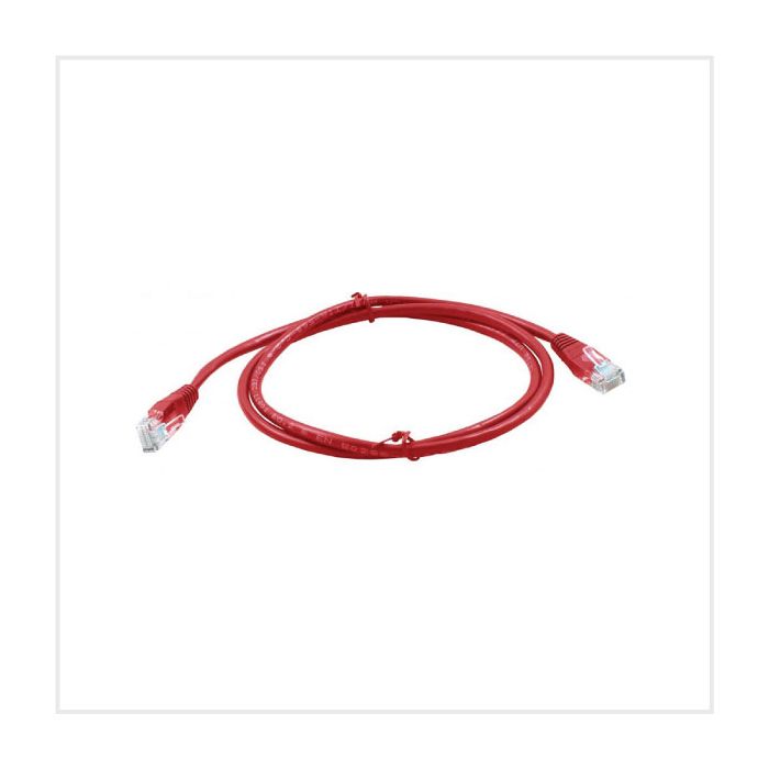 Connectix Cat5e 1m Booted Patch Lead Red, 003-3NB4-010-05C