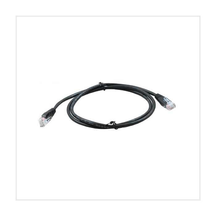 Connectix Cat5e 1m Booted Patch Lead Black, 003-3NB4-010-09C