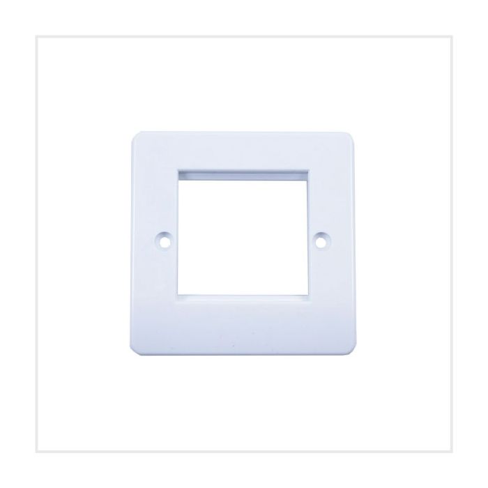Connectix Compact Single Gang Euro Faceplate White 50 x 50mm, 008-010-010-25
