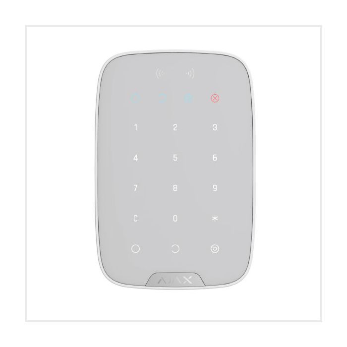 Ajax KeyPad Plus with RFID reader, 26101.83.WH1