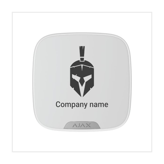 Ajax Brandplate for StreetSiren DoubleDeck white EU (Single), 39279.63.WH-SINGLE