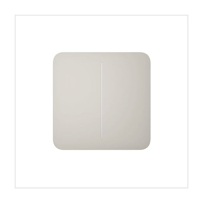 Ajax SoloButton 2-Gang 55 Oyster, 46020.144.OY