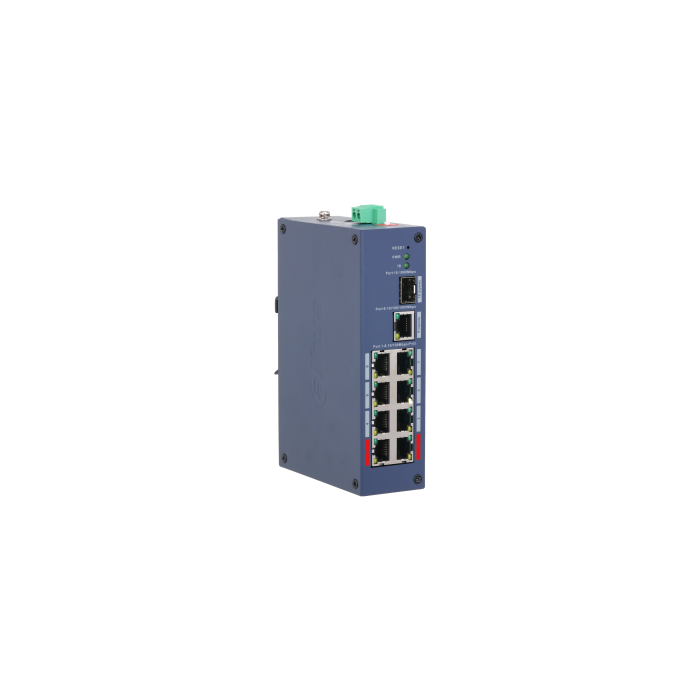 Dahua 8-Port Managed Ethernet Switch with PoE Support., DH-CHS4110-8ET-110