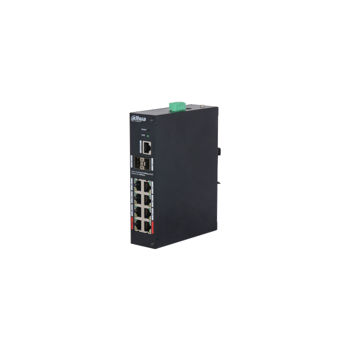 Dahua 8-Port Gigabit PoE Switch with Hi-PoE Support., DH-HS4210-8GT-110