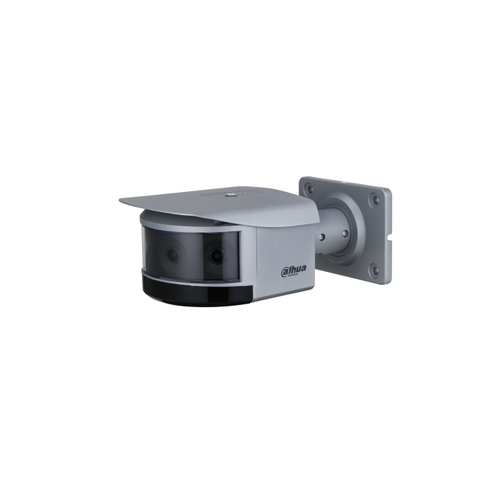 Dahua 3MP Dual-lens Bullet Camera with four 8MP CMOS sensors delivering up to 32MP resolution at 25/30fps., DH-IPC-PFW83242P-A180-DC12AC24V-S2