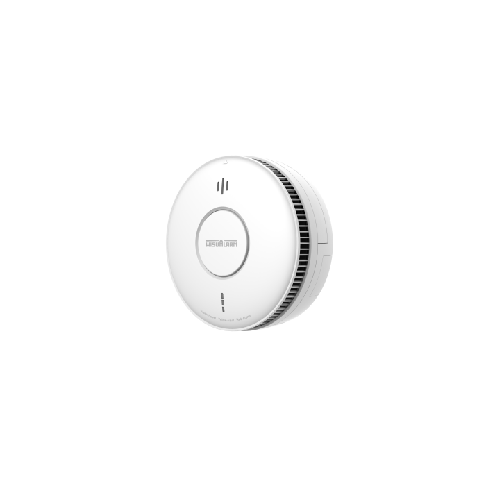 Dahua Mains Powered Photoelectric Smoke Alarm with Rechargeable Lithium Battery Back-up., DHI-HY-SA5MA
