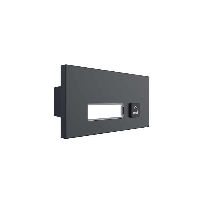 Dahua Modular Video Door Station Button Module with single mechanical call button., DHI-VTO4103FB-MB1-Black Dahua Modular Video Door Station Button Module with single mechanical call button., DHI-VTO4103FB-MB1-Black