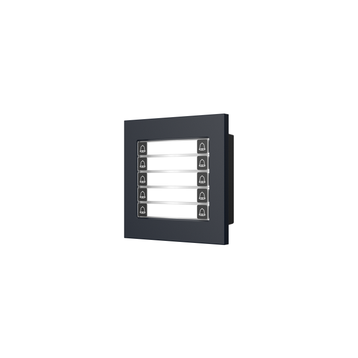 Dahua Modular Video Door Station Button Module with 10 Mechanical Buttons., DHI-VTO4103FB-MDB10-Black Dahua Modular Video Door Station Button Module with 10 Mechanical Buttons., DHI-VTO4103FB-MDB10-Black
