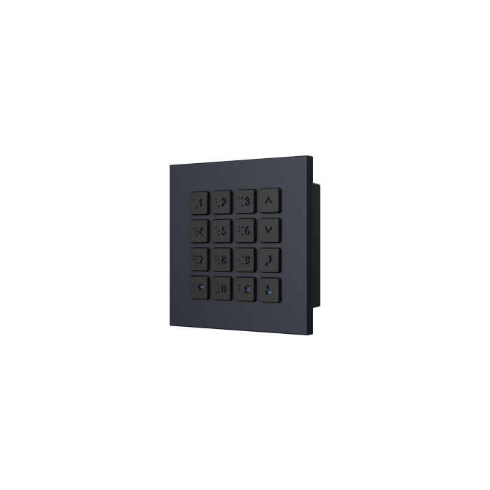 Dahua IP Video Intercom Keypad Module, part of the VTO420XFB-X modular door station series., DHI-VTO4202FB-MK-Black Dahua IP Video Intercom Keypad Module, part of the VTO420XFB-X modular door station series., DHI-VTO4202FB-MK-Black