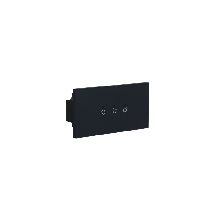 Dahua Modular Video Door Station Button Module with Three Status Indicators., DHI-VTO4202FB-ML-Black