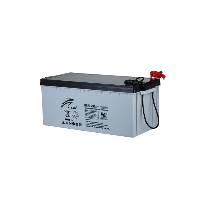 Dahua 12V 200Ah Valve-Regulated Gel Lead Acid Battery., PFM372-200-CNF
