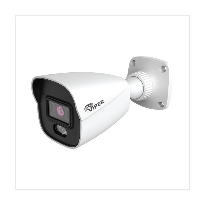 6MP Fixed Smart Dual-Illumination Bullet Camera with People Detection (White Housing), BULLETVIP-6IL-FW