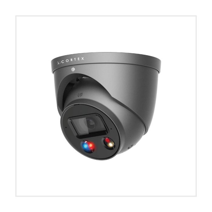 λ | Cortex 4K Light & Siren Active Deterrent Camera, CTX8C-IP-AD-TUR-S3FG