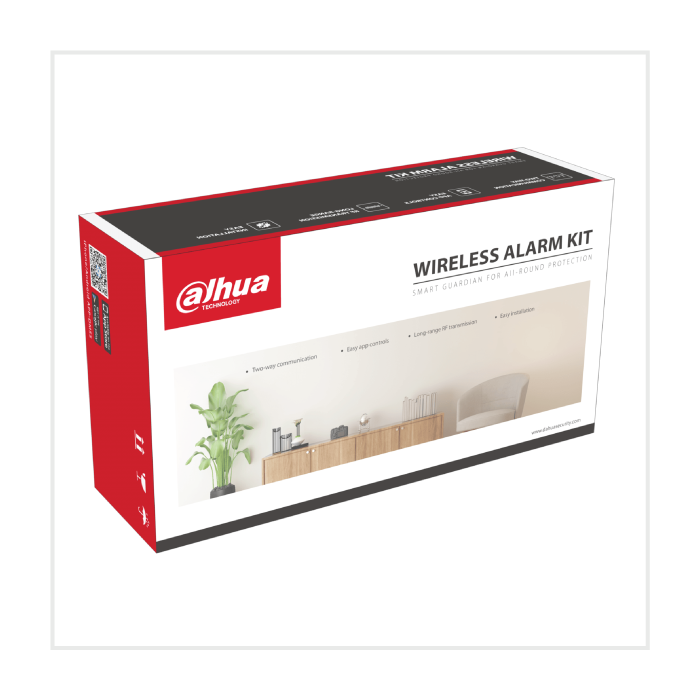 Dahua Wireless Alarm Kit With Keyfobs V2, DHI-ALARMKIT-WithKeyfobs-V2