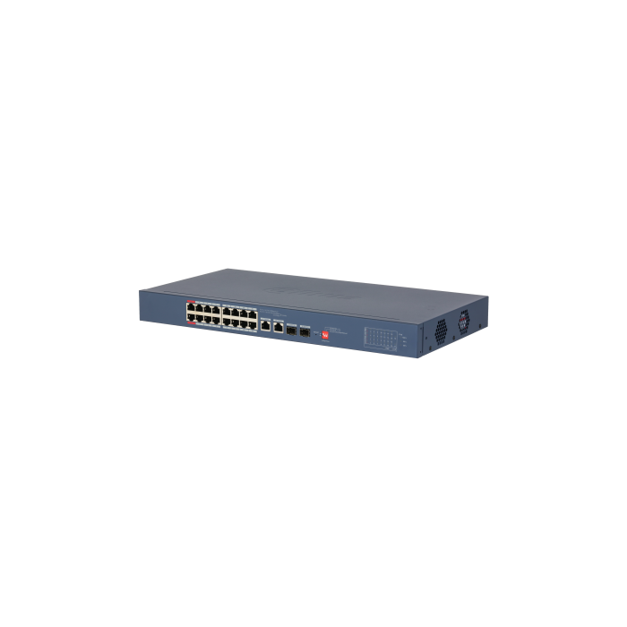 Dahua 16-Port PoE Network Switch with 2 Gigabit combo ports., DH-CS4218-16ET-135-V2 Dahua 16-Port PoE Network Switch with 2 Gigabit combo ports., DH-CS4218-16ET-135-V2