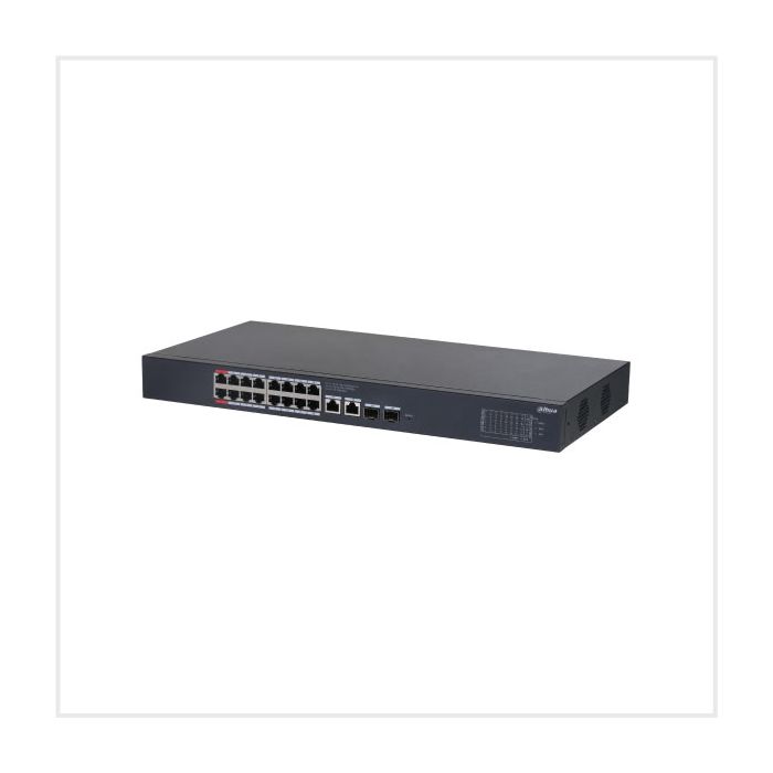 Dahua 20-Port Cloud Managed Desktop Gigabit Switch with 16-Port PoE, DH-CS4220-16GT-240