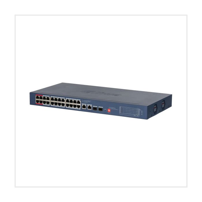 Dahua 28-Port Cloud Managed Desktop Gigabit Switch with 24-Port PoE, DH-CS4228-24GT-375