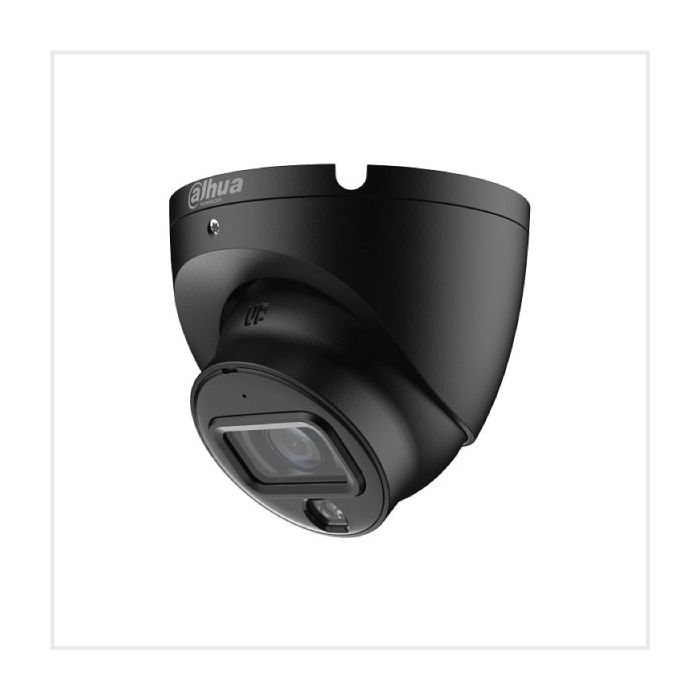 Dahua 8MP Entry Smart Dual Light Fixed-focal Eyeball Network Camera Black, DH-IPC-HDW1839TP-A-IL-0280B-S6-Black