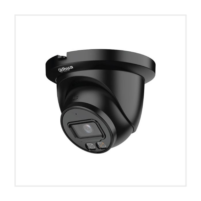 Dahua TiOC Lite 6MP IP Turret Camera, DH-IPC-HDW2649TMP-S-PV-0280-BLACK