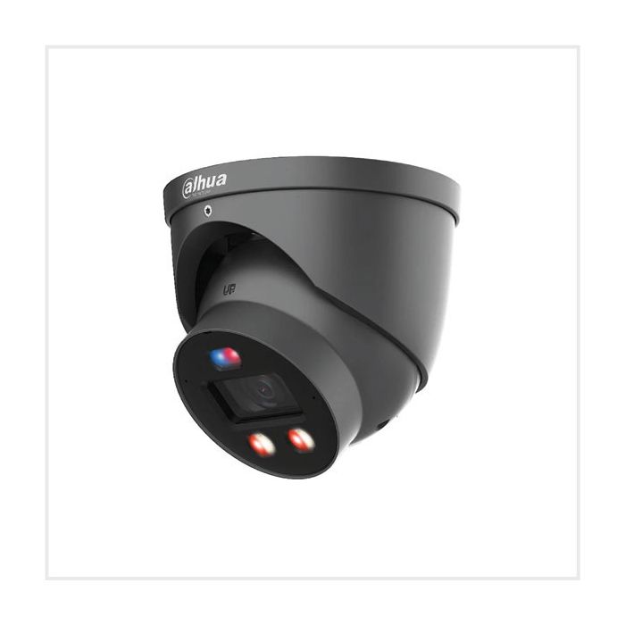 Dahua 8MP Smart Dual Light Active Deterrence Fixed-focal Eyeball WizSense TiOC Pro Network Camera Grey, DH-IPC-HDW3849HP-AS-PV-0280B-PRO-G Dahua 8MP Smart Dual Light Active Deterrence Fixed-focal Eyeball WizSense TiOC Pro Network Camera Grey, DH-IPC-HDW3849HP-AS-PV-0280B-PRO-G