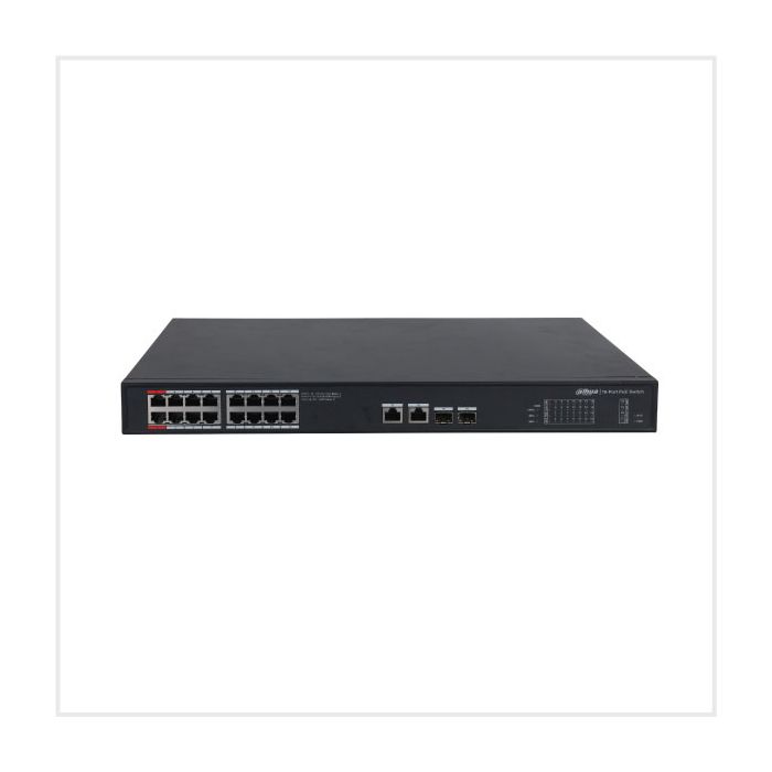 Dahua 20-Port Unmanaged Gigabit Switch with 16-Port PoE, DH-PFS3220-16GT-190