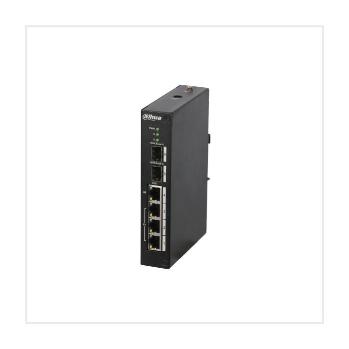 6-Port Managed Hardened Switch with 4-Port PoE, DH-PFS4206-4P-120