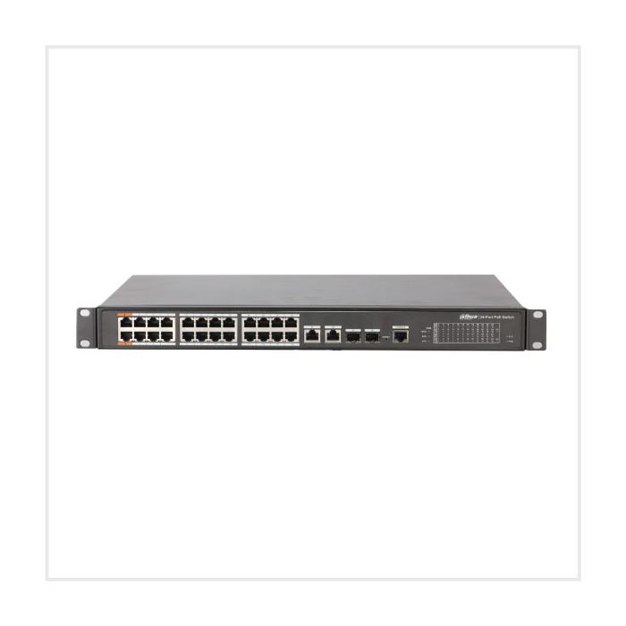Dahua 26-Port Managed Desktop Switch with 24-Port PoE, DH-PFS4226-24ET-360-V3