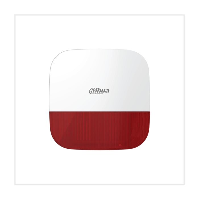 Dahua Wireless Outdoor Siren, DHI-ARA13-W2-RED