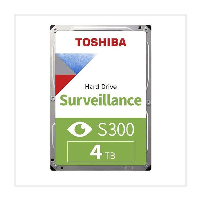 Toshiba Surveillance S300 Hard Drive (HDD) with 4TB Storage, HDD-TOSHIBAS3-4TB