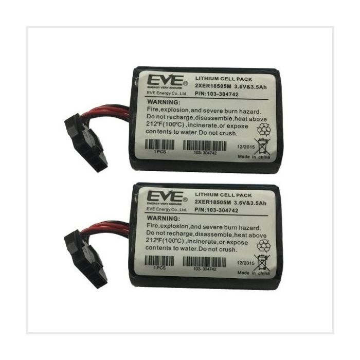 Visonic Two MCS/SR740 Siren Battery Pack (A Size Pack of 2), K-305177