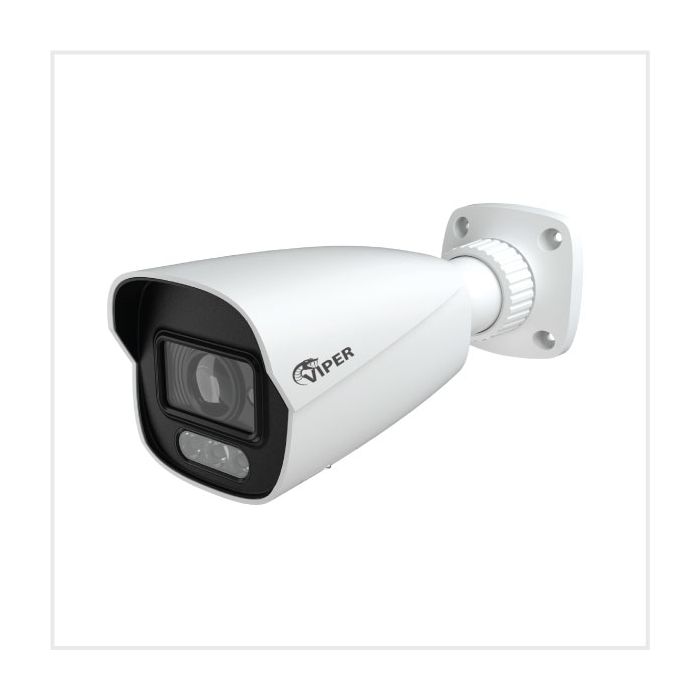 6MP Motorised Smart Dual-Illumination Bullet Camera with People & Vehicle Detection (White Housing), MBULLETVIPS4-6IL-VW
