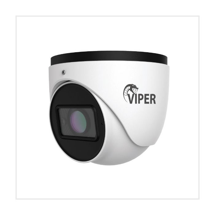 Viper 5MP HD Analogue IR Motorised Turret Camera (White Housing), TURVIP-5MP-HD2-MW