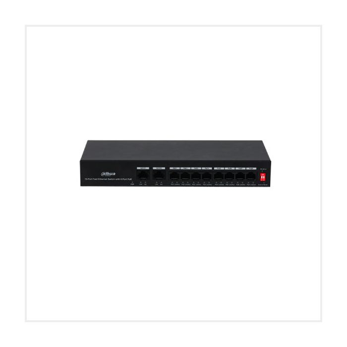 10-Port Unmanaged Desktop Switch with 8-Port PoE, PFS3010-8ET-65 10-Port Unmanaged Desktop Switch with 8-Port PoE, PFS3010-8ET-65