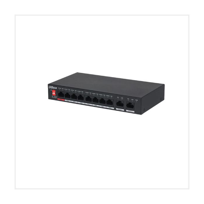 10-Port Unmanaged Desktop Switch with 8-Port PoE, PFS3010-8ET-96-V2