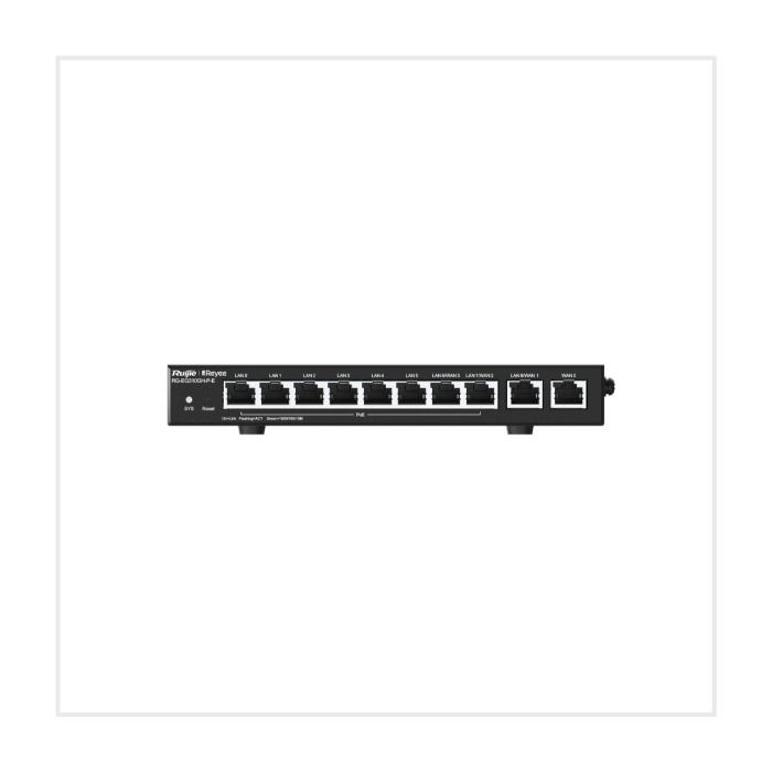 Desktop 10-Port Full Gigabit High-Capacity PoE Router, RG-EG310GH-P-E Desktop 10-Port Full Gigabit High-Capacity PoE Router, RG-EG310GH-P-E