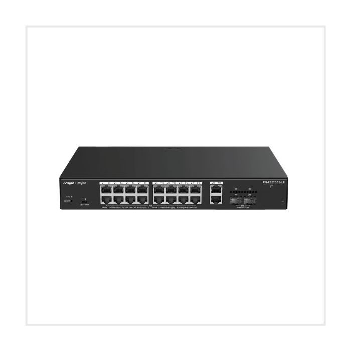 20-Port Gigabit Smart Cloud-Managed Switch, RG-ES220GS-LP 20-Port Gigabit Smart Cloud-Managed Switch, RG-ES220GS-LP