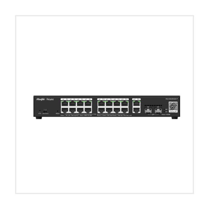 20-Port Gigabit Smart PoE Cloud-Managed Switch, RG-ES220GS-P 20-Port Gigabit Smart PoE Cloud-Managed Switch, RG-ES220GS-P