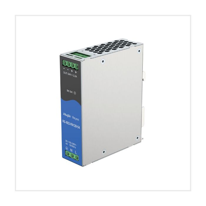 Industrial 120W DIN-Rail Power Supply, RG-NIS-PA120-54 Industrial 120W DIN-Rail Power Supply, RG-NIS-PA120-54