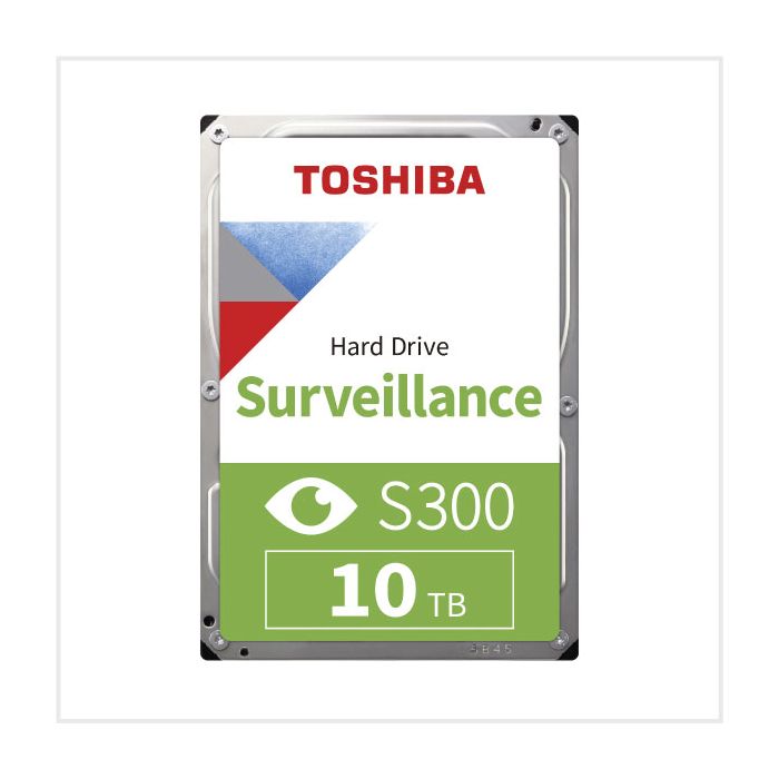 Toshiba Surveillance S300 Hard Drive (HDD) with 10TB Storage, HDD-TOSHIBAS3-10TB