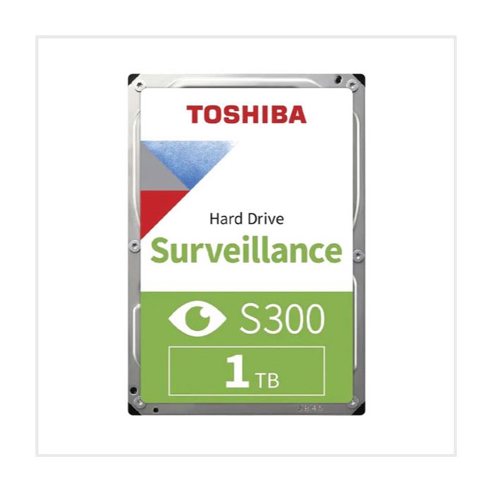 Toshiba Surveillance S300 Hard Drive (HDD) with 1TB Storage, HDD-TOSHIBAS3-1TB