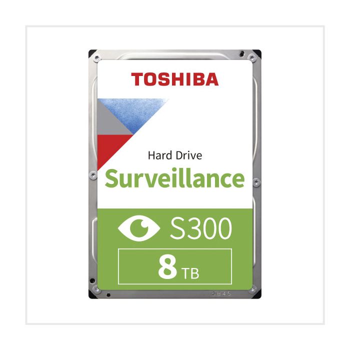Toshiba Surveillance S300 Hard Drive (HDD) with 8TB Storage, HDD-TOSHIBAS3-8TB