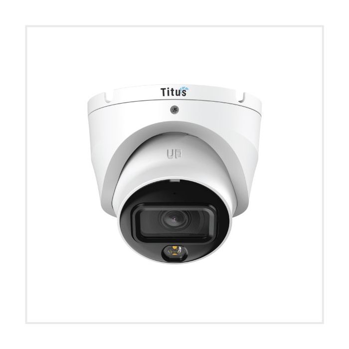 Titus 5MP Smart Dual Light HDCVI Fixed-focal Camera, TD-5COL-IL-TUR-FW