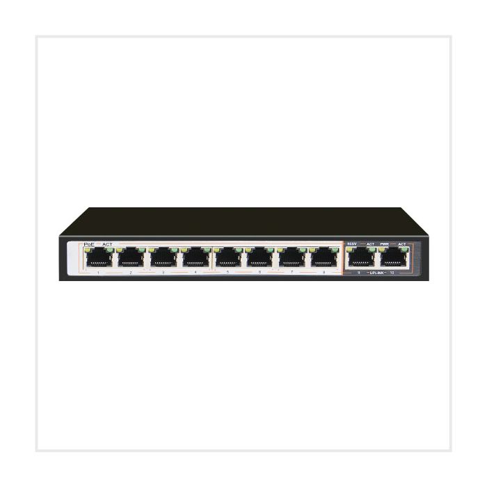 Titus 10-Port Fast PoE Switch, TD-POESWITCH-POE8