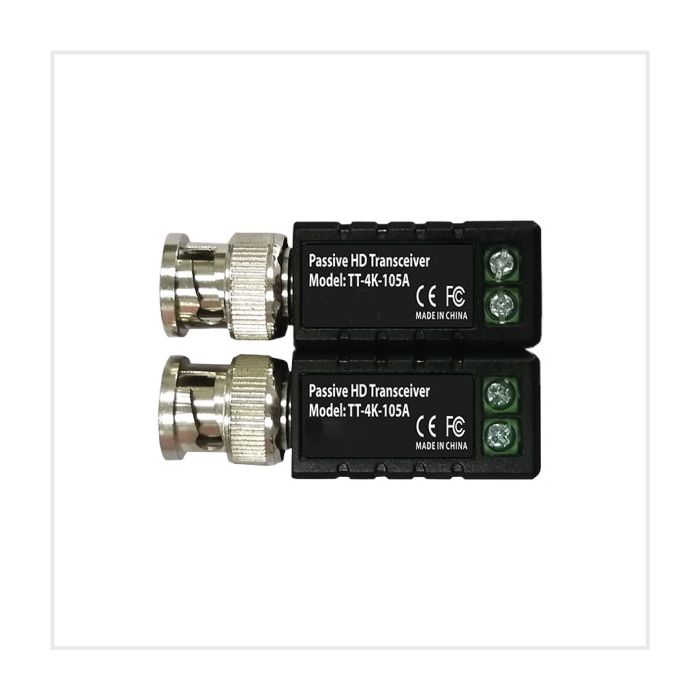 Titus 1 Channel Passive Video Balun Twin Pack, TD-TT-4K-105A
