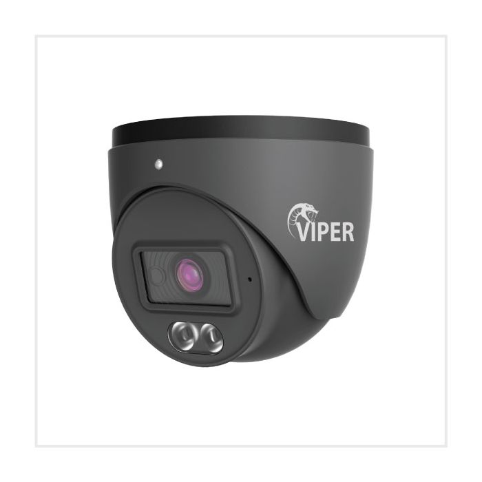 2MP Fixed Smart Dual-Illumination Turret Camera with People Detection (Grey Housing), TURVIPS4-2IL-FG
