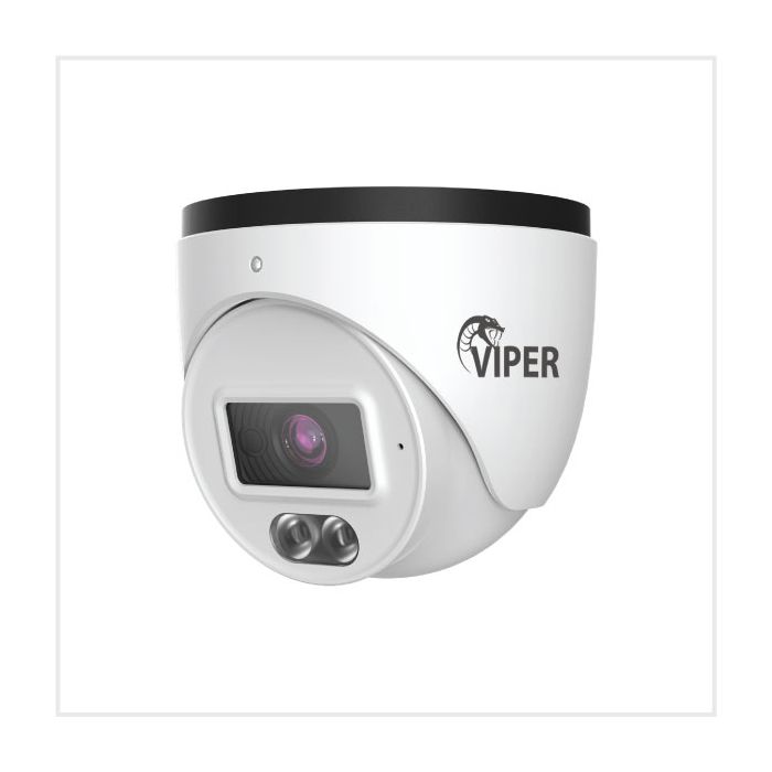 2MP Fixed Smart Dual-Illumination Turret Camera with People Detection (White Housing), TURVIPS4-2IL-FW