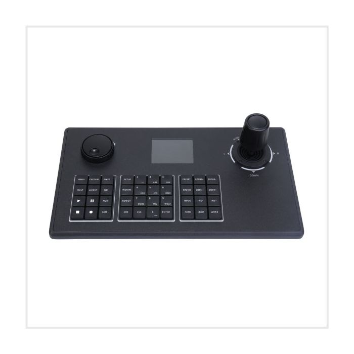 Viper PTZ Network Keyboard with Joystick Control & 3” TFT Screen, VIP-IPKEYBOARD-S2