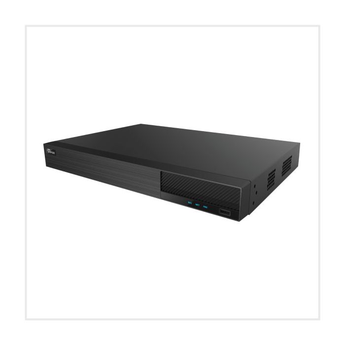 4K 16CH AI Hybrid DVR with 2 SATAs (12TB HDD), VIPER-4K-AI-16-12TB