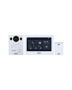 Dahua Video Intercom Kit with 7-inch TFT Capacitive Touch Screen Monitor and Aluminum Alloy Door Station., DHI-KTX01(S)