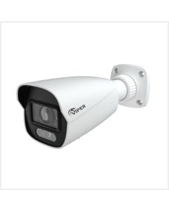 6MP Motorised Smart Dual-Illumination Bullet Camera with People & Vehicle Detection (White Housing), MBULLETVIPS4-6IL-VW